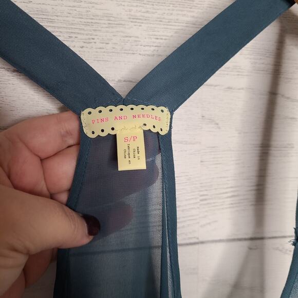 Anthropologie Size Small Pins & Needles Jeweled Tank - Picture 4 of 10